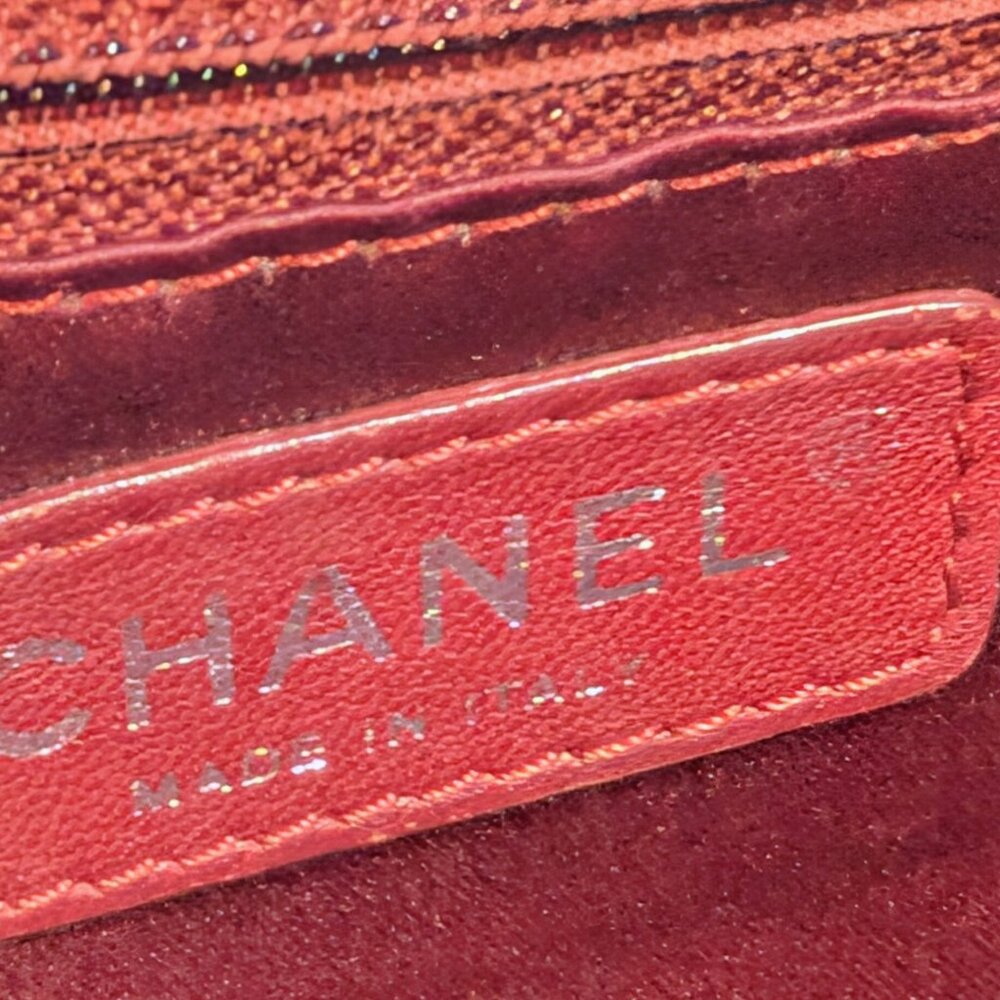 Chanel Burgundy Crystal Embellished Rectangular Classic Mini Flap Bag - Picture 11 of 16